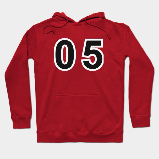 number 5 Hoodie by Kopandavil